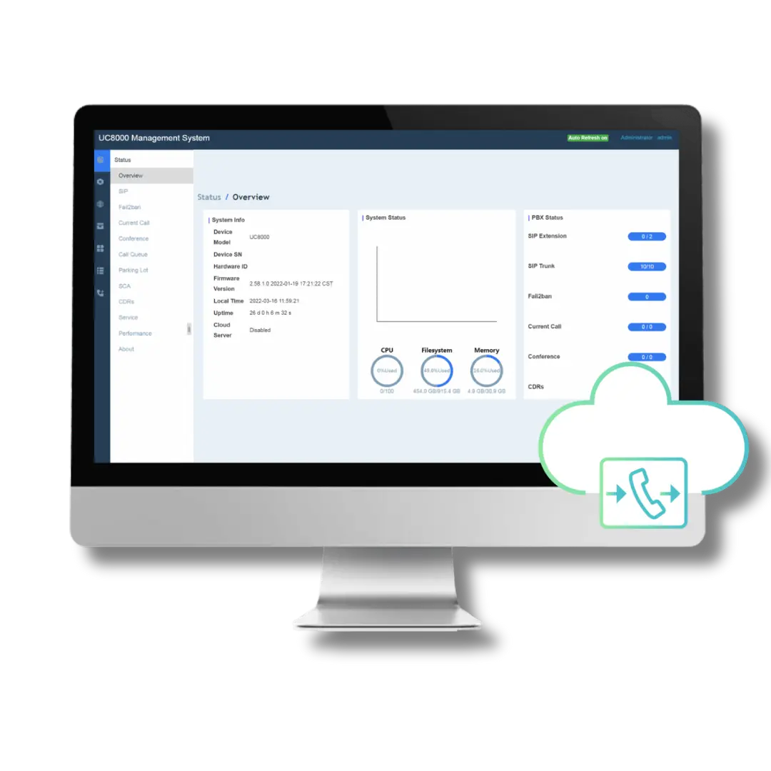 UC8000 Software Edition IP PBX Supplier in Dubai
