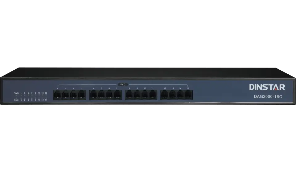 Dinstar DAG2000-16O 16* FXO Analog VoIP Gateway Supplier in Dubai