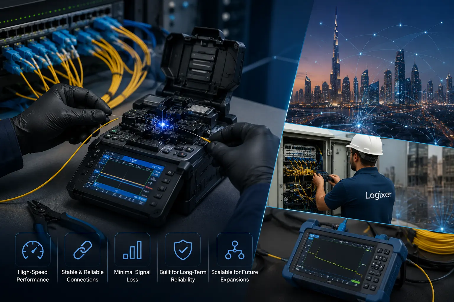 Fiber Optic Cable Splicing in Dubai