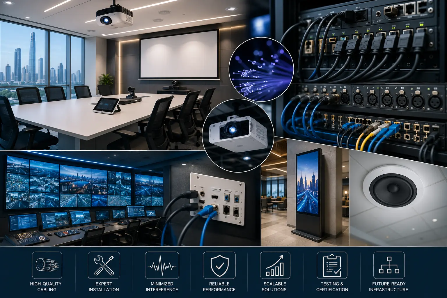 Professional Audio Visual Cabling Services in Dubai