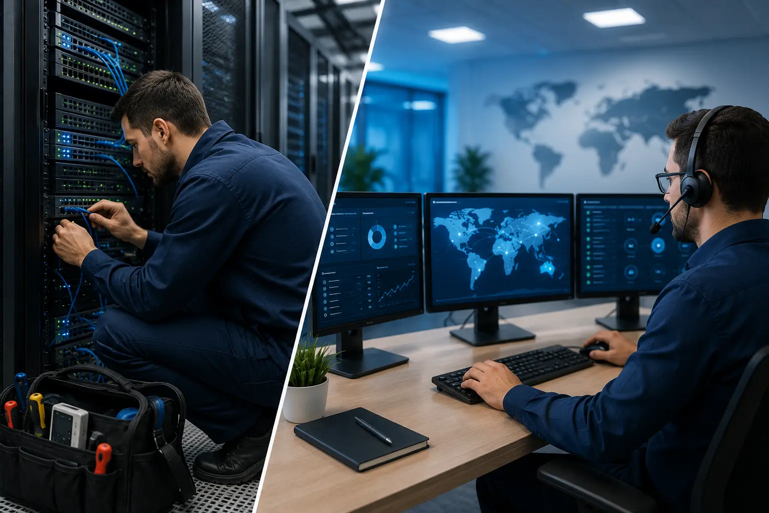 On-site and remote support  