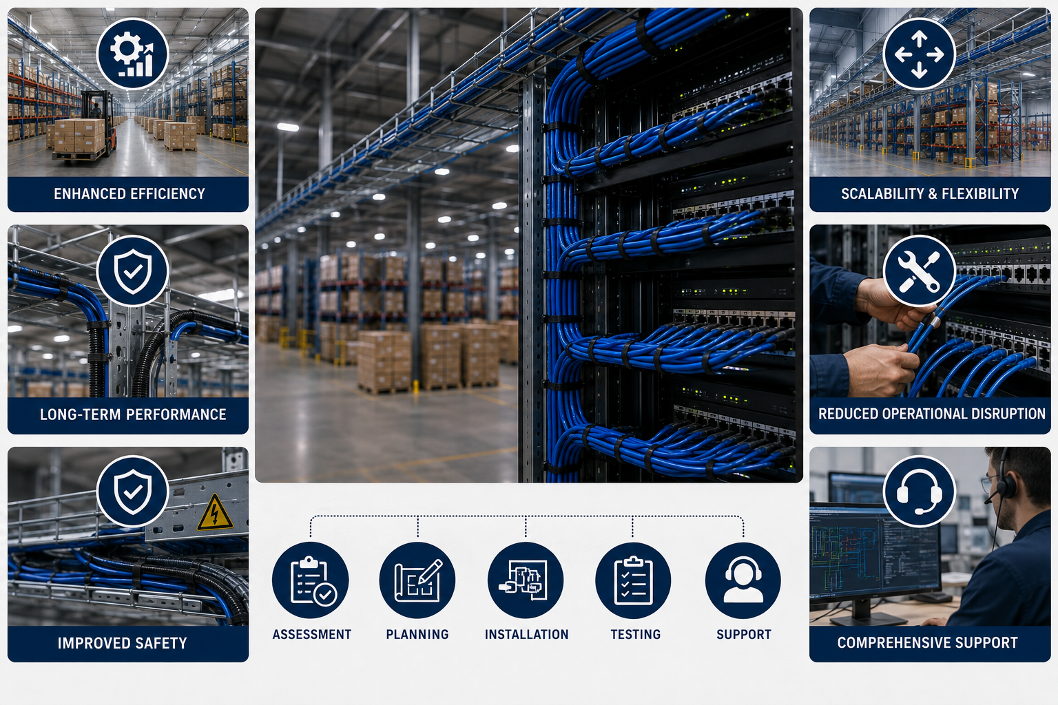 Warehouse Cabling Solutions in Dubai