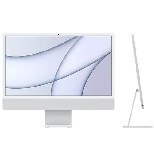 Apple iMac 24-inch 2021-M1,512GB,8GB RAM,English KB, Silver MGPD3