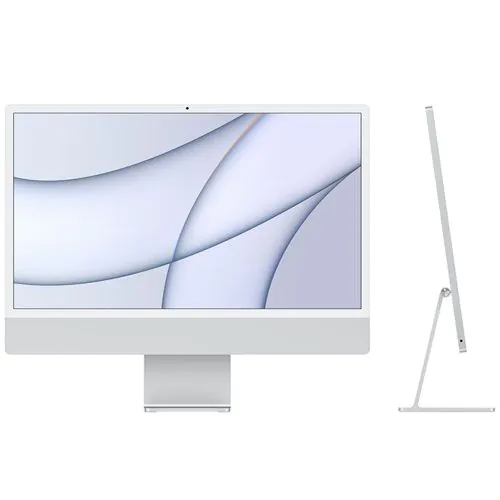 Apple iMac 24-inch 2021-M1,256GB,8GB RAM,English KB, Silver Z13K000LQ