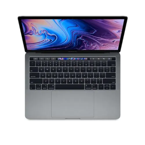 MacBook Pro 2019 13Inch Touch Bar and Touch ID 512GB/8GB RAM Core i5 2.4GHz -MV9A2 -Silver -English 