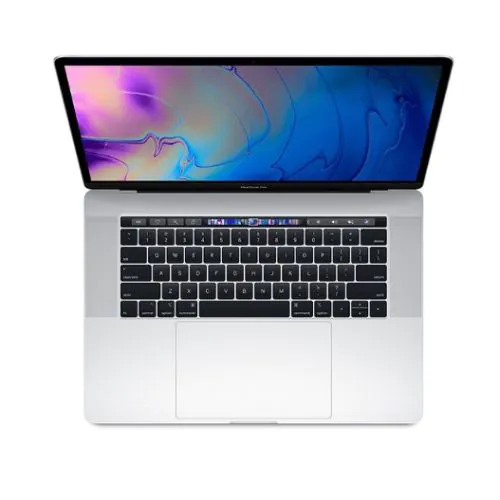 MacBook Pro 2019 15Inch Touch Bar and Touch ID Core i7 256GB/16GB RAM -MV922 Silver -English 