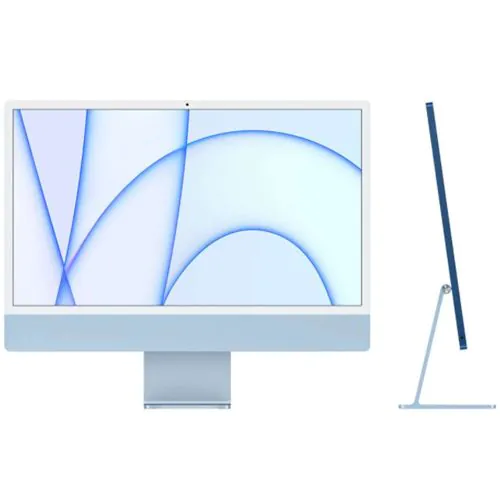 Apple iMac 24-inch 2021-M1,256GB,8GB RAM Blue English KB-MJV93 