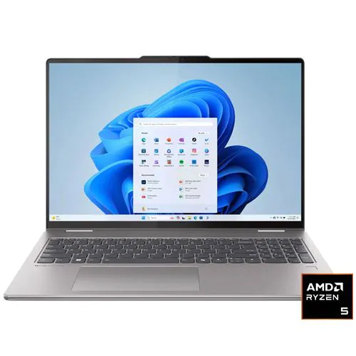 Lenovo Yoga 7 2-in-1 Laptop 16" 2K Touch AMD Ryzen 5-8640HS 512GB SSD 8GB RAM Artic Grey - 83DM0004US